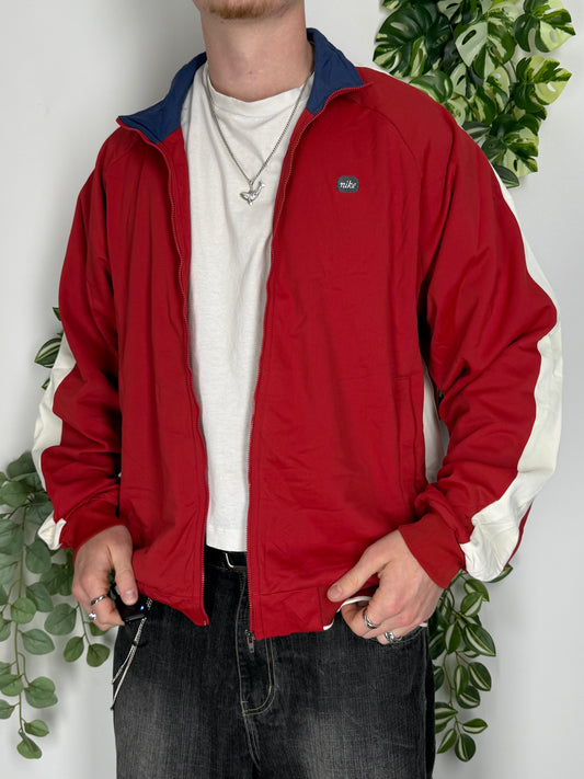 Nike x Oregon USA 90s vintage Zipper Sweatshirt Jacke rot L