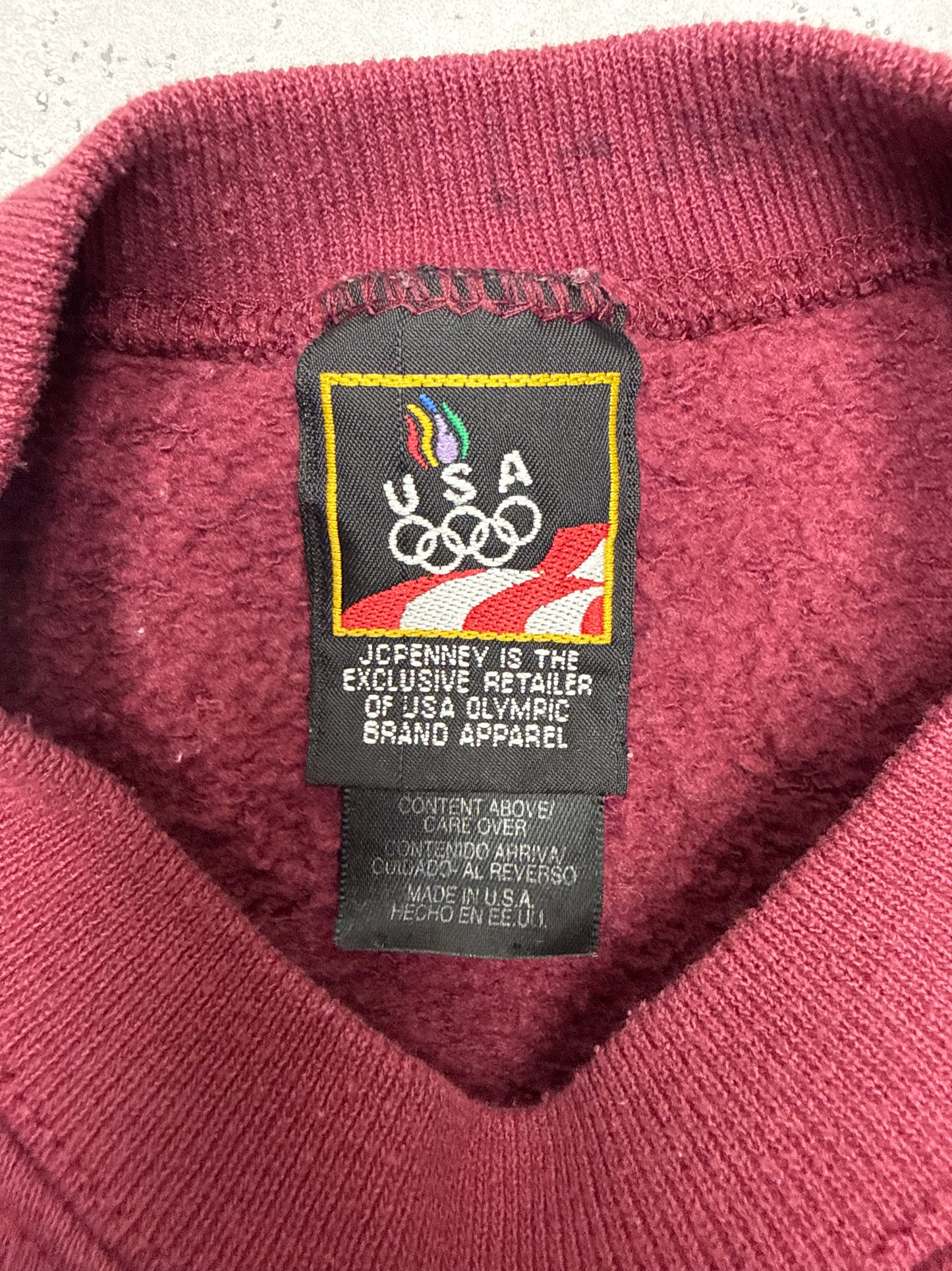 USA Olympic 1996 Atlanta vintage Sweatshirt Olympia rot S