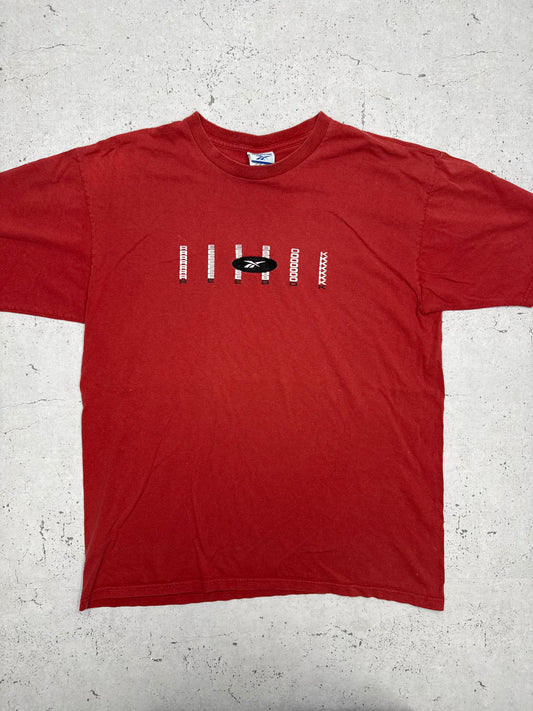 Reebok vintage T-Shirt betsickt rot XL