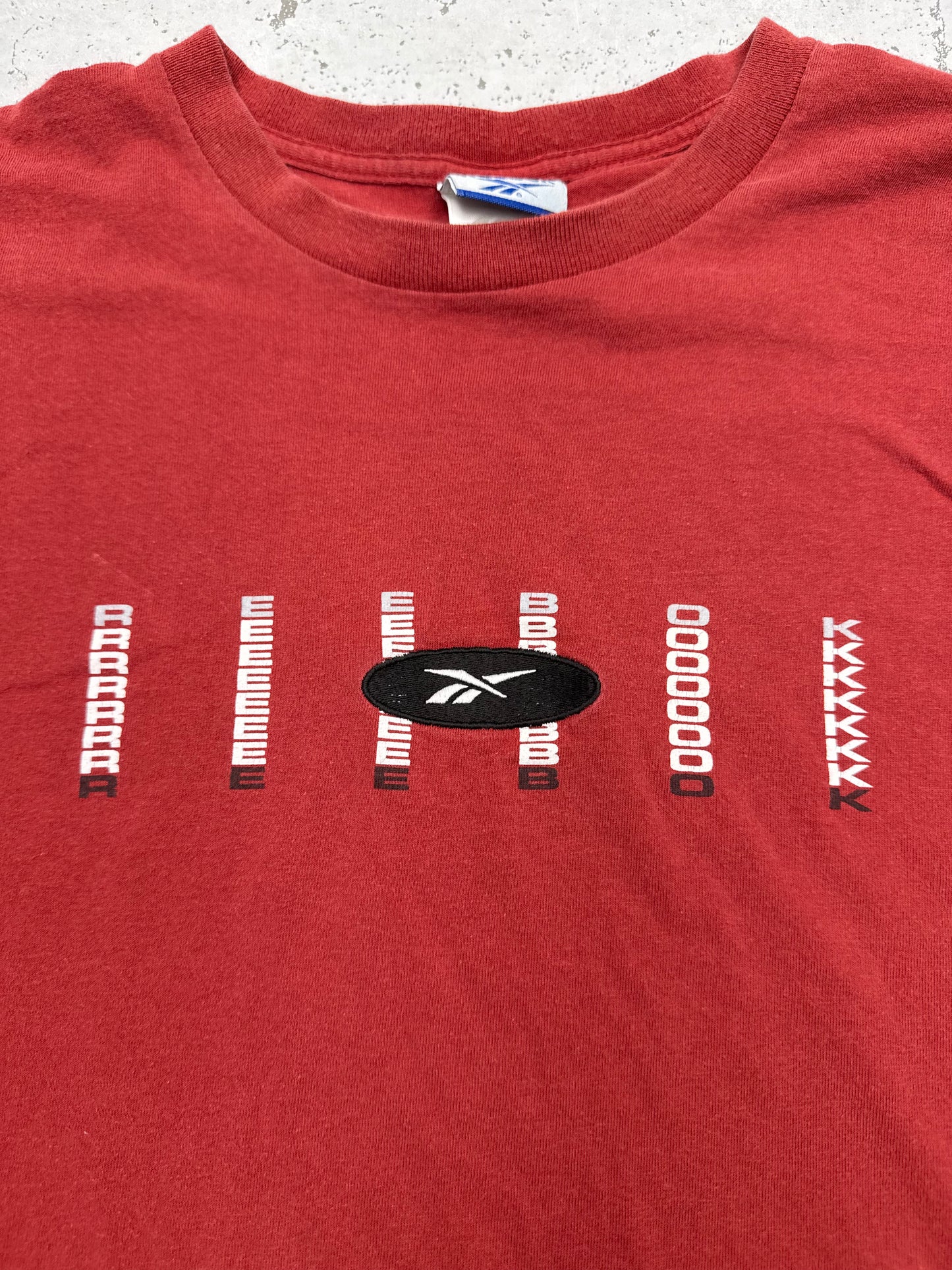Reebok vintage T-Shirt betsickt rot XL