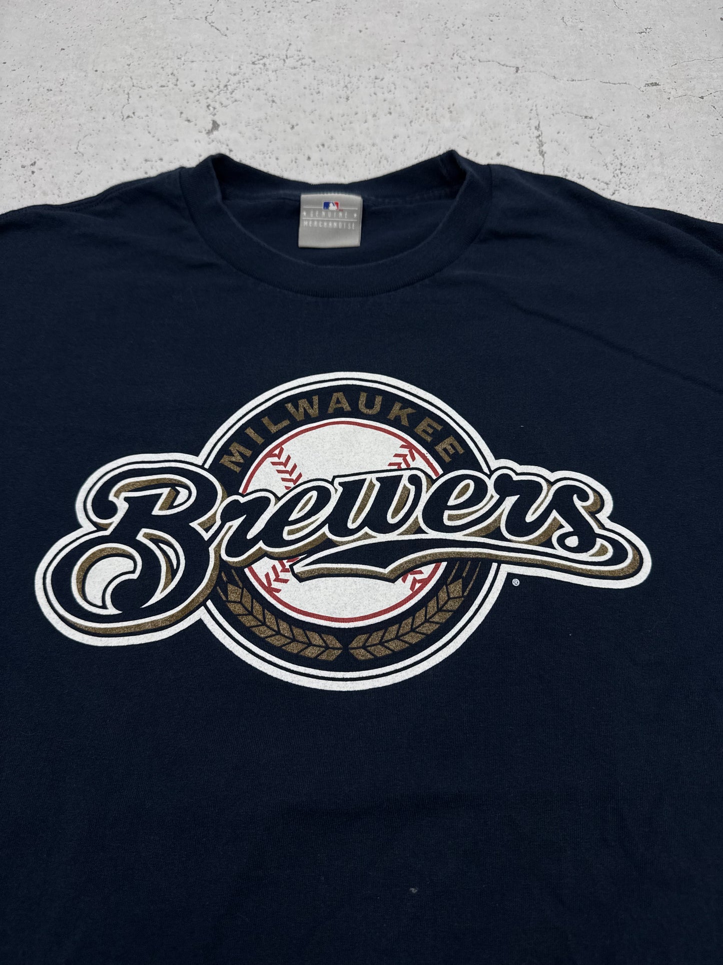 MLB vintage Milwaukee Brewers Baseball Ryan Braun 8 T-Shirt blau XL