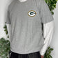 NFL Green Bay Packers vintage T-Shirt Shirt Tee oversized grau XXL