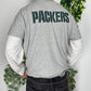 NFL Green Bay Packers vintage T-Shirt Shirt Tee oversized grau XXL