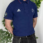 Adidas x France x BMW vintage Polo Shirt T-Shirt Shirt blau M