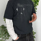Nike vintage T-Shirt Shirt embroidery oversize Tee streetwear schwarz XL