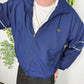 Lacoste vintage Trainingsjacke Windbreaker Bomberjacke Metall Patch blau S