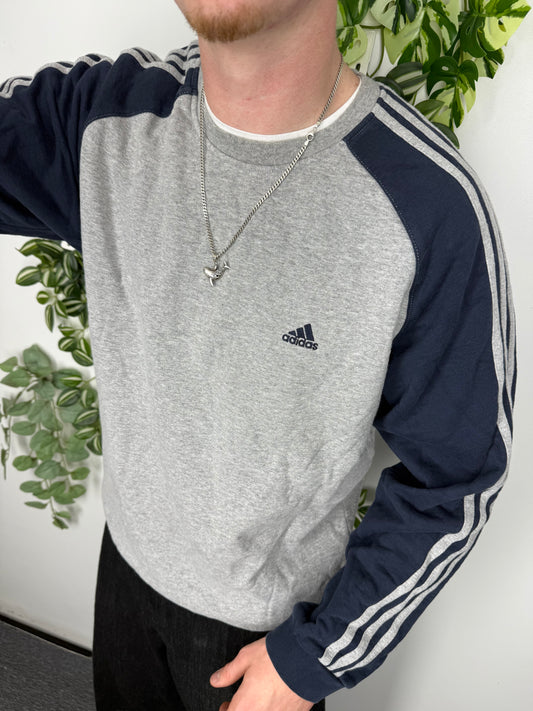 adidas vintage Sweatshirt grau L