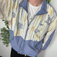 Reebok vintage Windbreaker Jacke 80s Abstrakt ART blau S