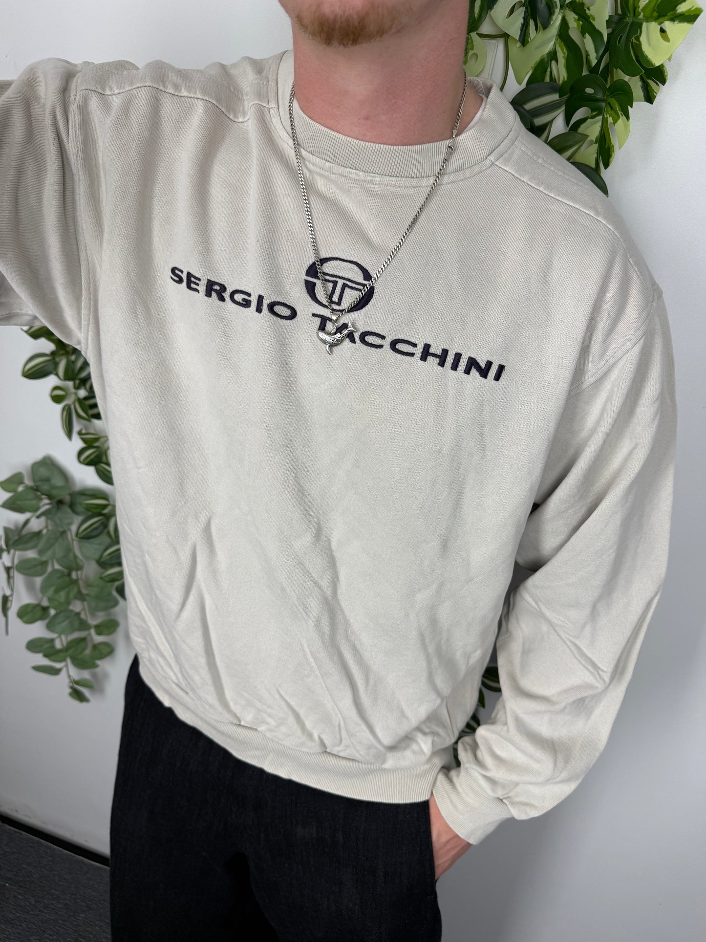 Sergio Tacchini vintage Sweatshirt beige M
