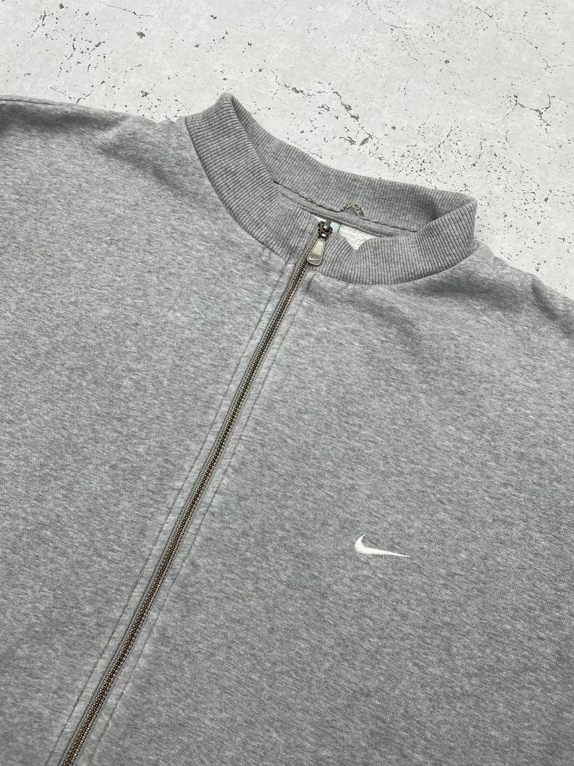 Nike Vintage Zipper Sweatshirt Grau XL - MonkeysVintage