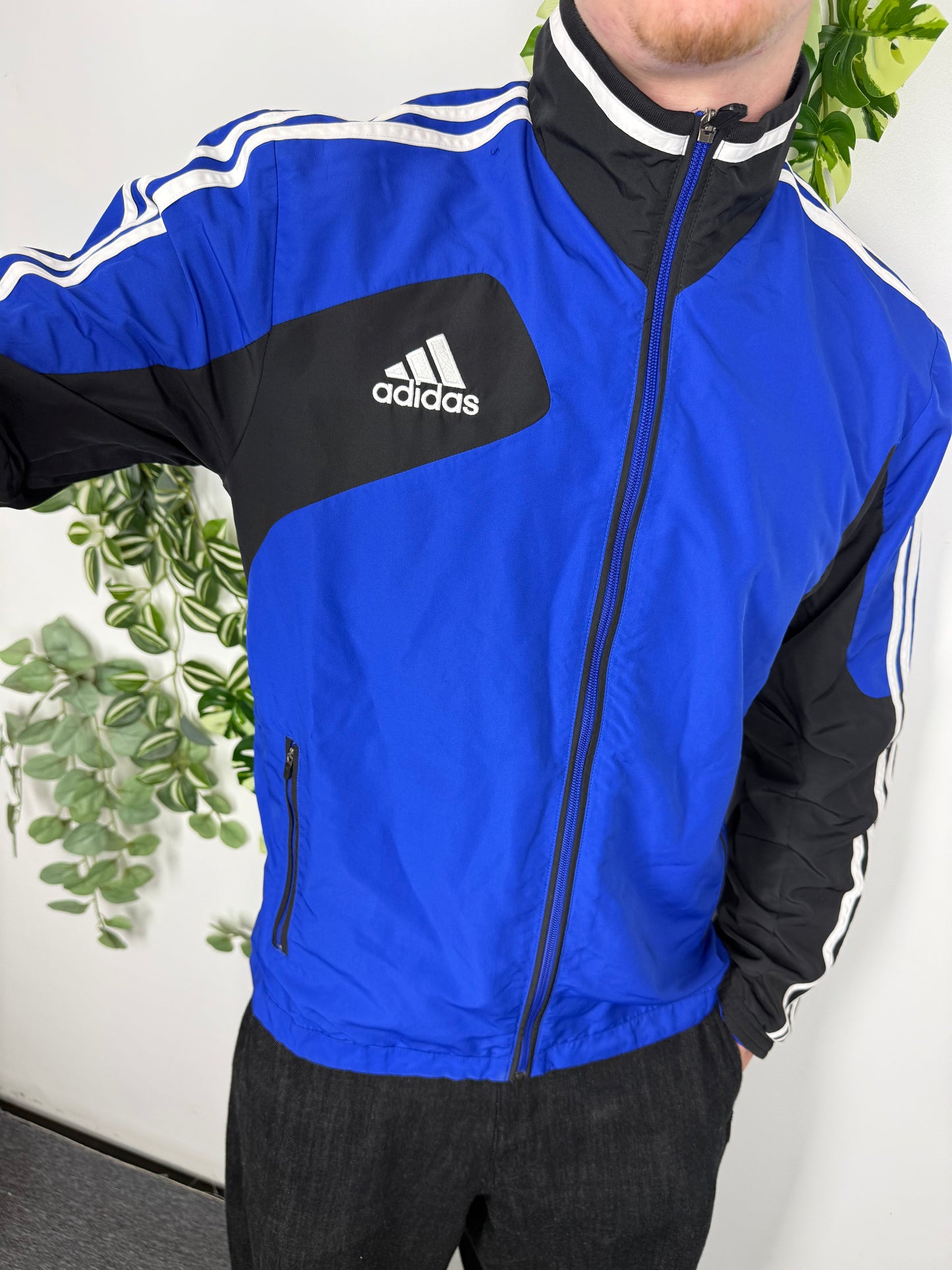 adidas vintage Trainingsjacke Windbreaker blau S