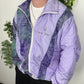 Sergio Tacchini vintage Shellsuit-Jacke lila Windbreaker Trackjacket 80s XL