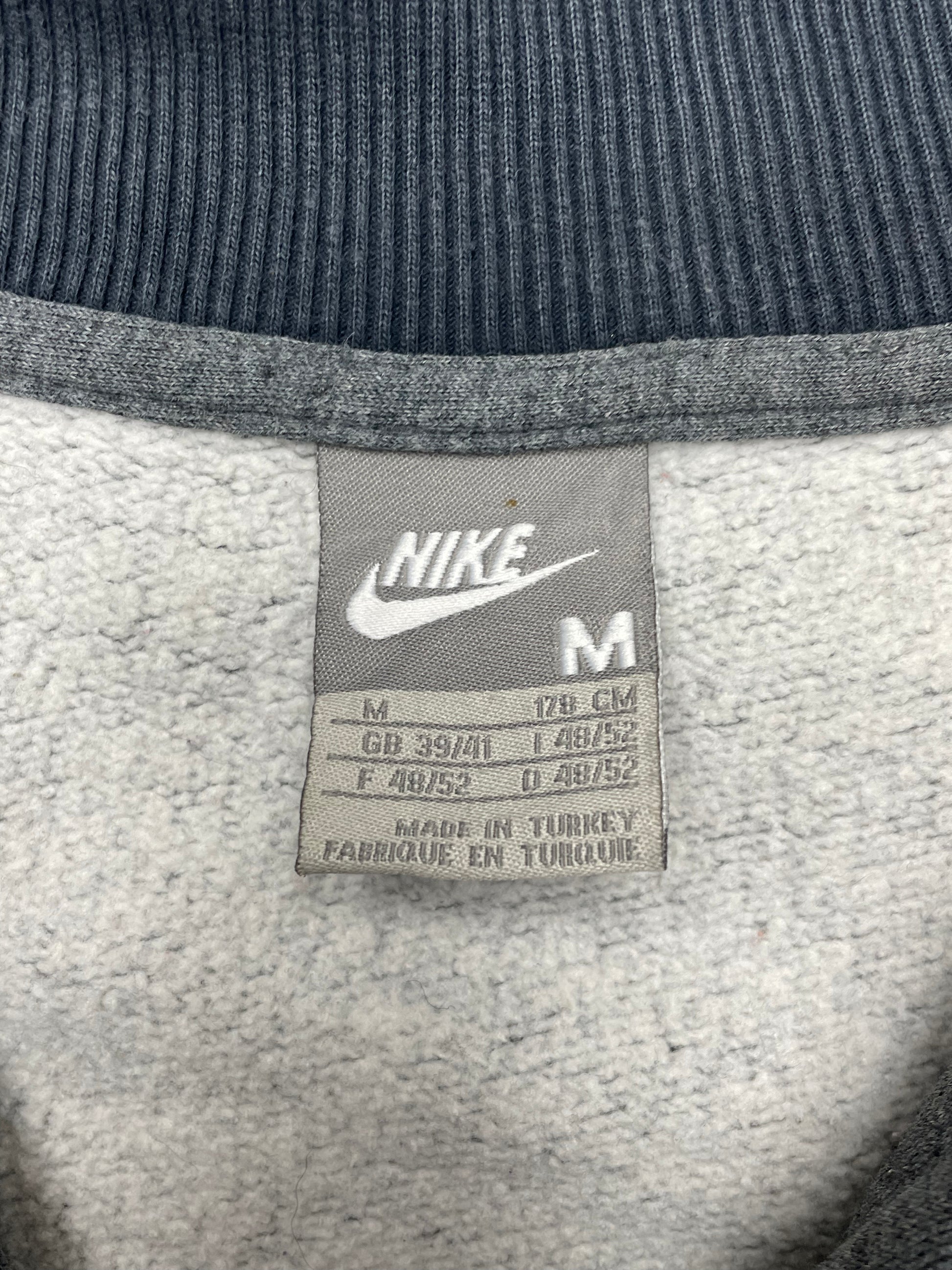 Nike Vintage Zipper Sweatshirt Grau M - MonkeysVintage