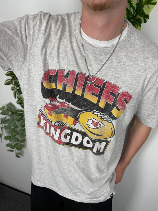NFL '47 vintage Kansas City Chiefs Football T-Shirt grau XL