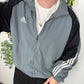 adidas vintage Trainingsjacke Windbreaker grau L