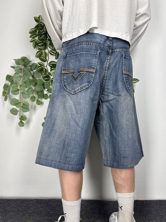 Flypaper vintage Jorts Denim Pants Shorts Jeans baggy Fit L W34
