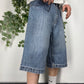 Banana Jack vintage Jorts Shorts Denim kurze Hose Jeans baggy Fit blau W34 L