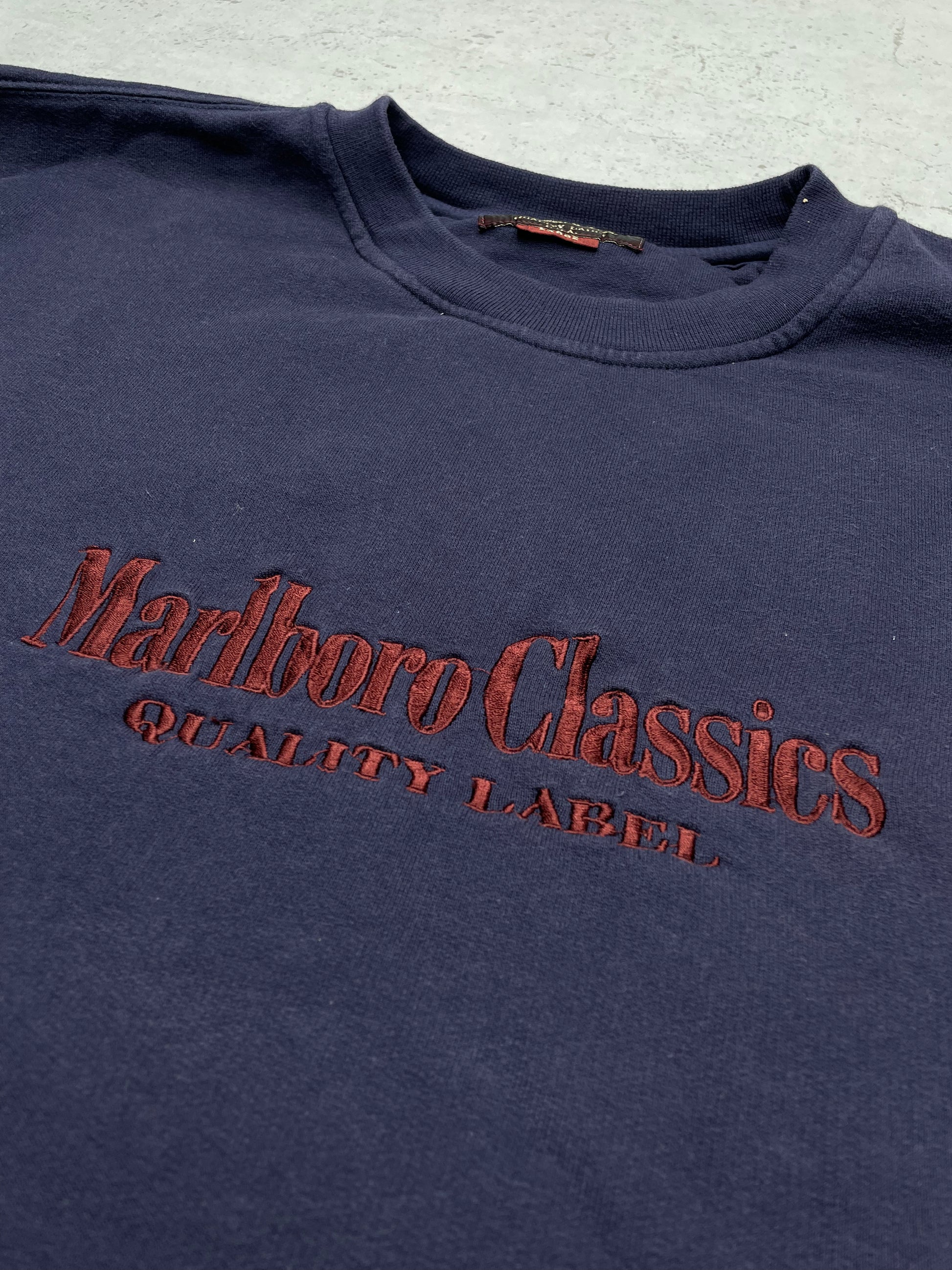 Marlboro Classics Vintage Sweatshirt Blau L - MonkeysVintage