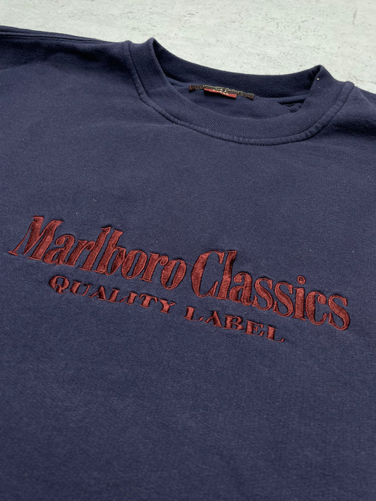 Marlboro Classics Vintage Sweatshirt Blau L - MonkeysVintage