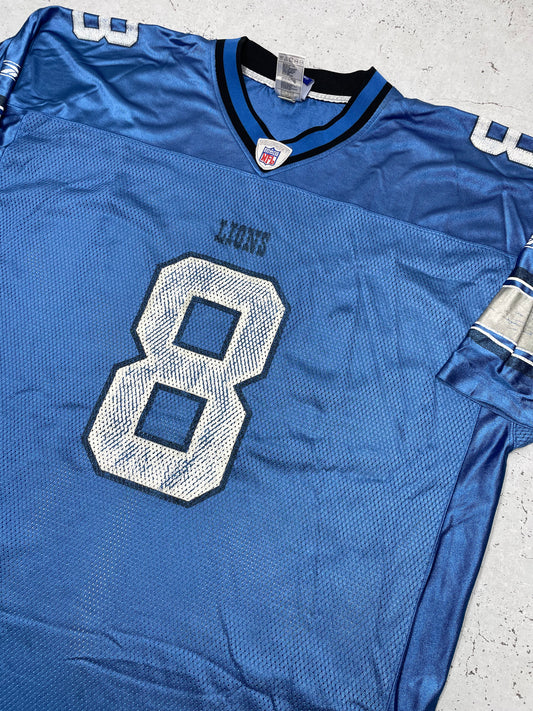 Reebok NFL Detroit Lions Jersey Trikot Blau XXL - MonkeysVintage