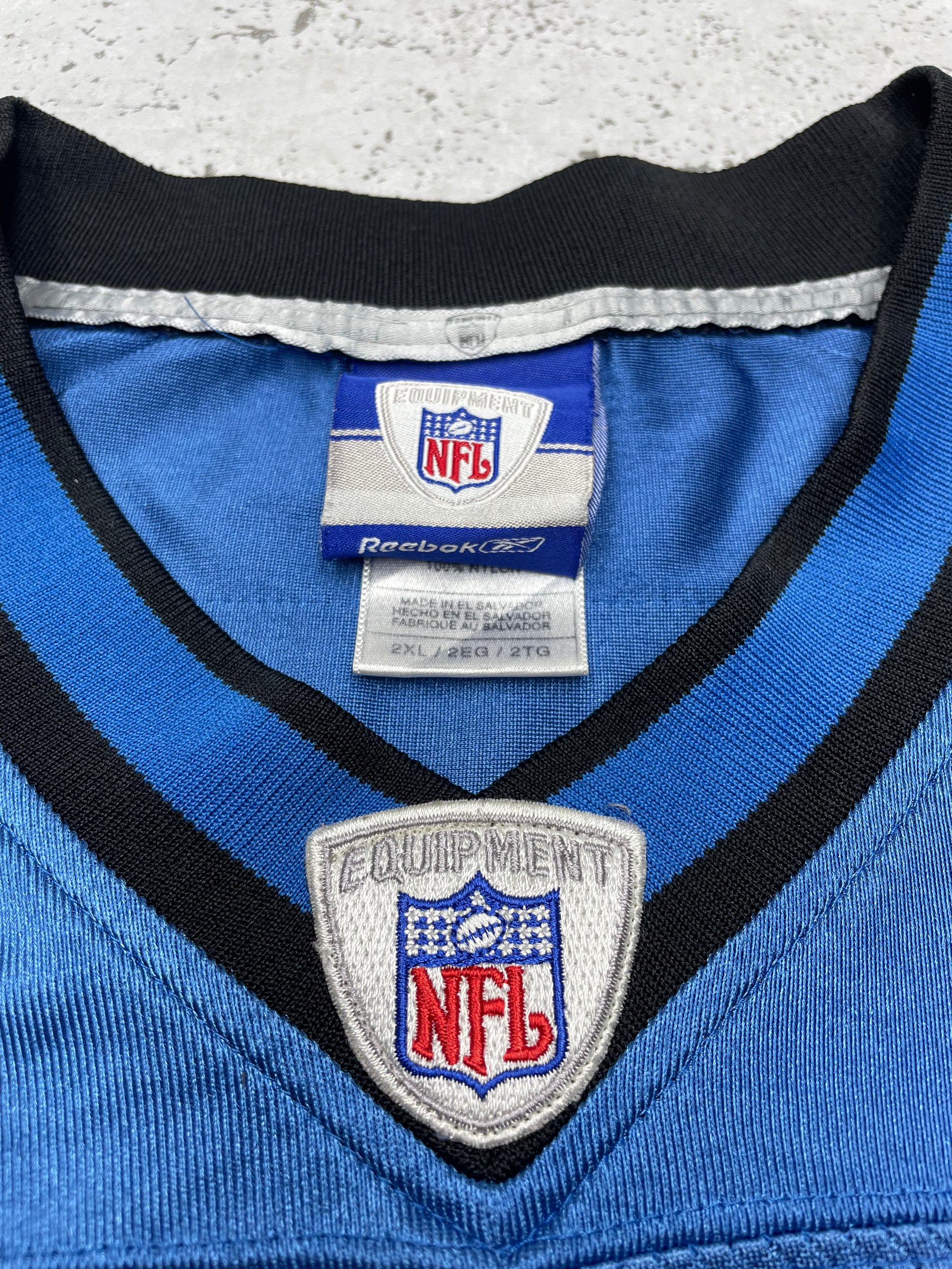 Reebok NFL Detroit Lions Jersey Trikot Blau XXL - MonkeysVintage