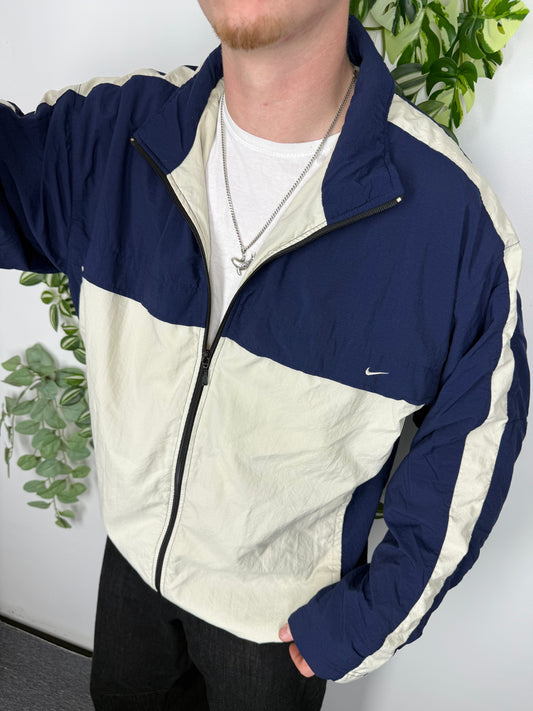Nike vintage Trainingsjacke Windbreaker blau oversized L