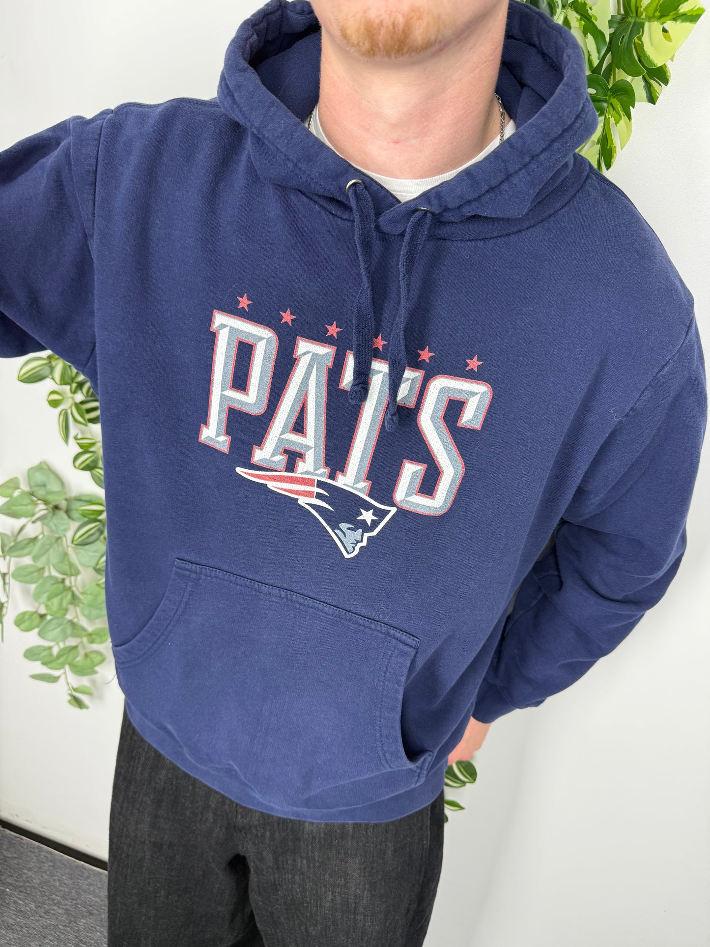 Pro Line vintage New England Patriots NFL Hoodie blau M
