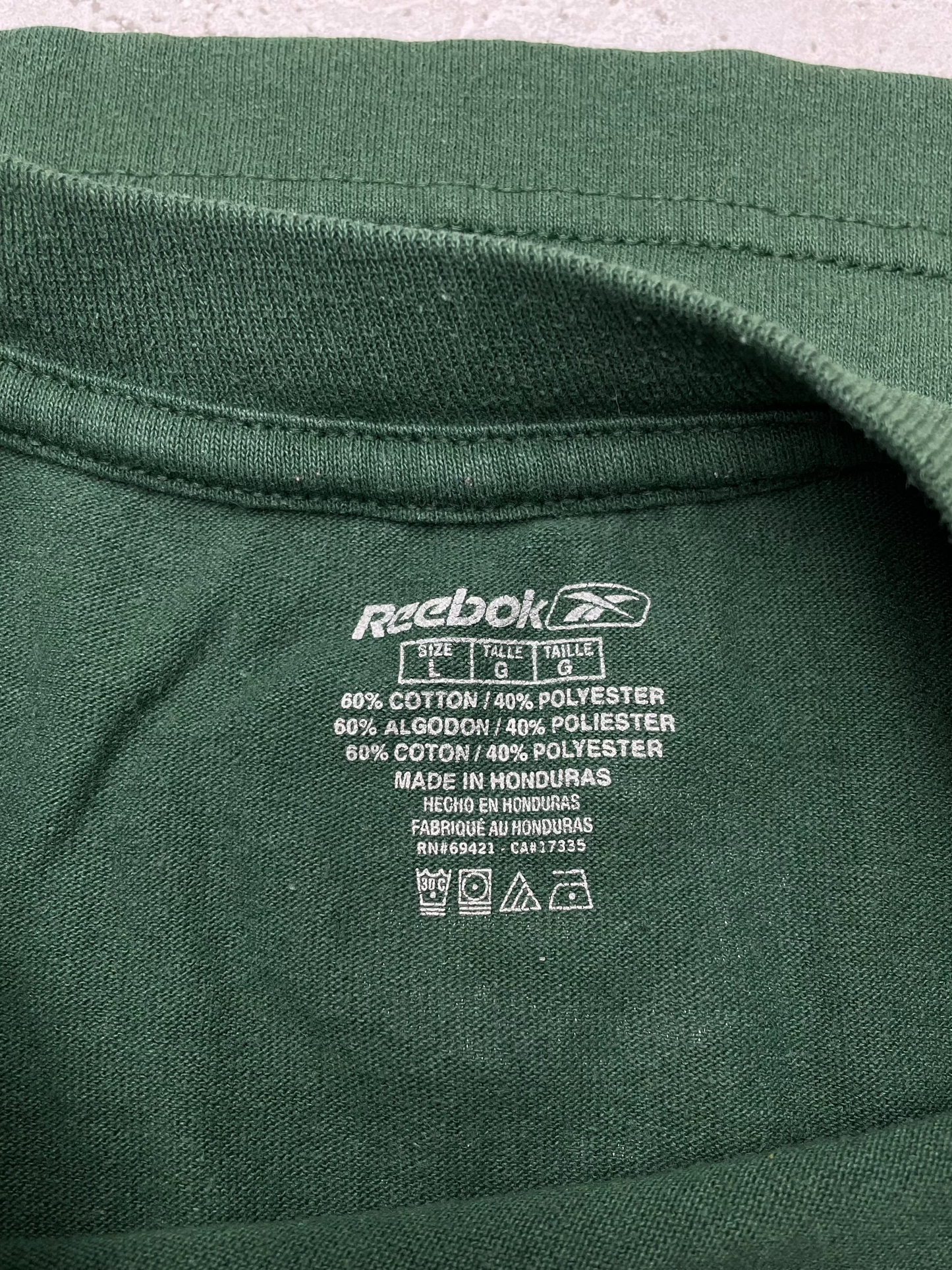 Reebok NFL Packers Football Vintage T-Shirt Grün L - MonkeysVintage