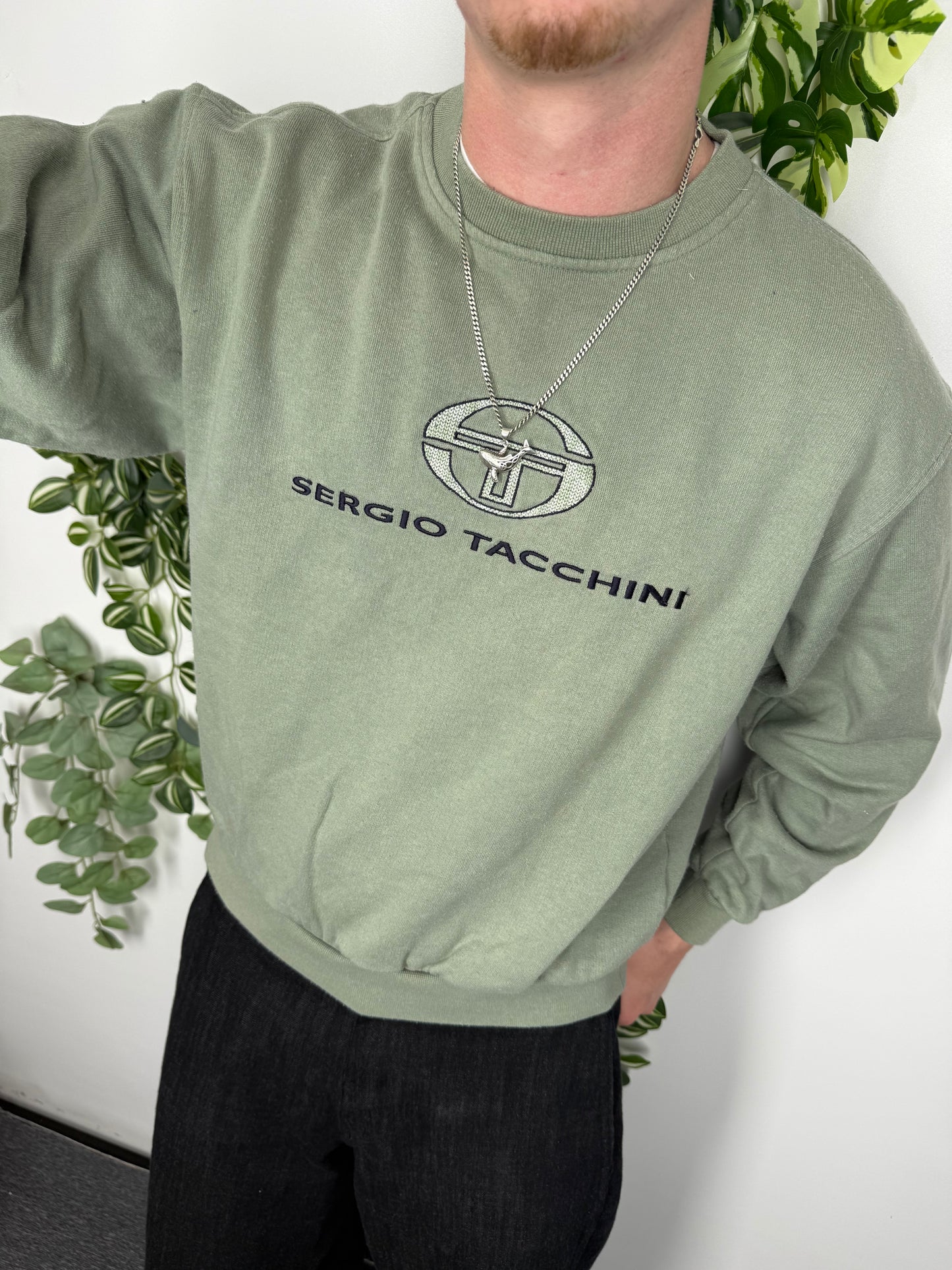 Sergio Tacchini vintage Sweatshirt grün S