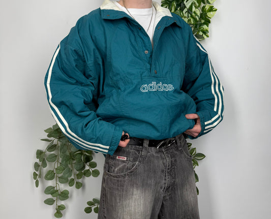 Adidas vintage oversized 2000er Jacke Sweatshirt padded Jacket Skijacke L