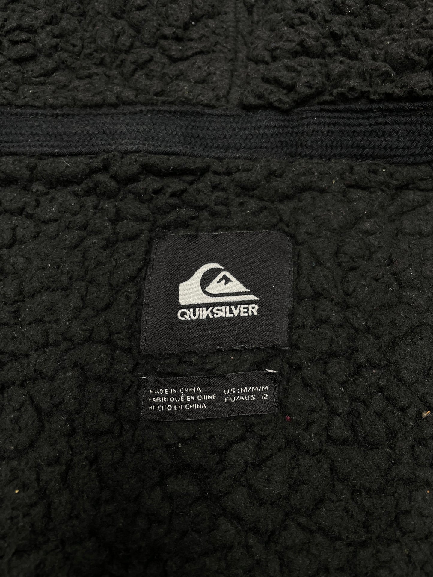 Quicksilver gefütterte Kapuzenjacke Zipper grau XS - MonkeysVintage