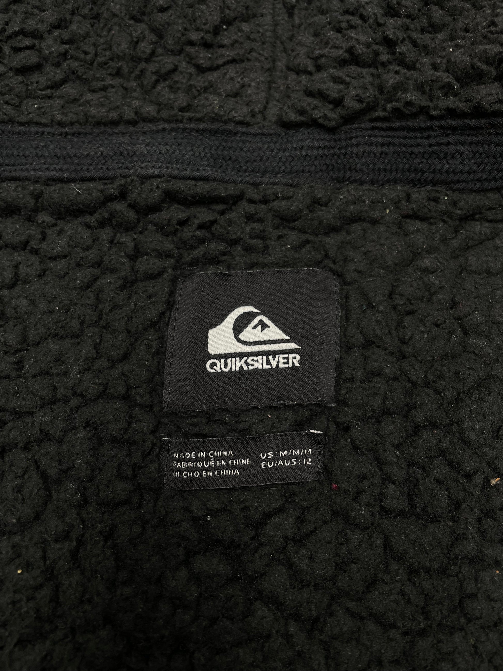Quicksilver gefütterte Kapuzenjacke Zipper grau XS - MonkeysVintage