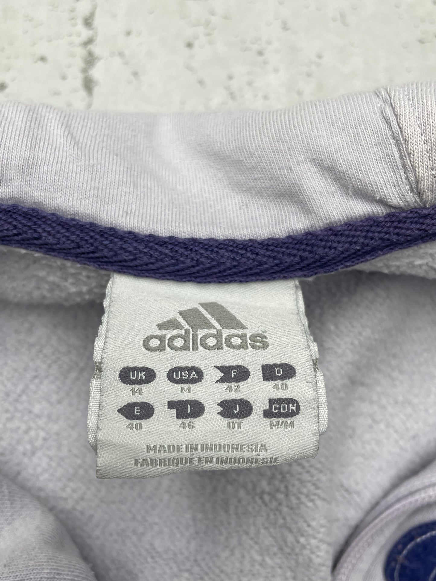 Adidas embroidered Vintage Zipper lila L