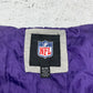 NFL Ravens Vintage heavy Zipper grau lila XL - MonkeysVintage