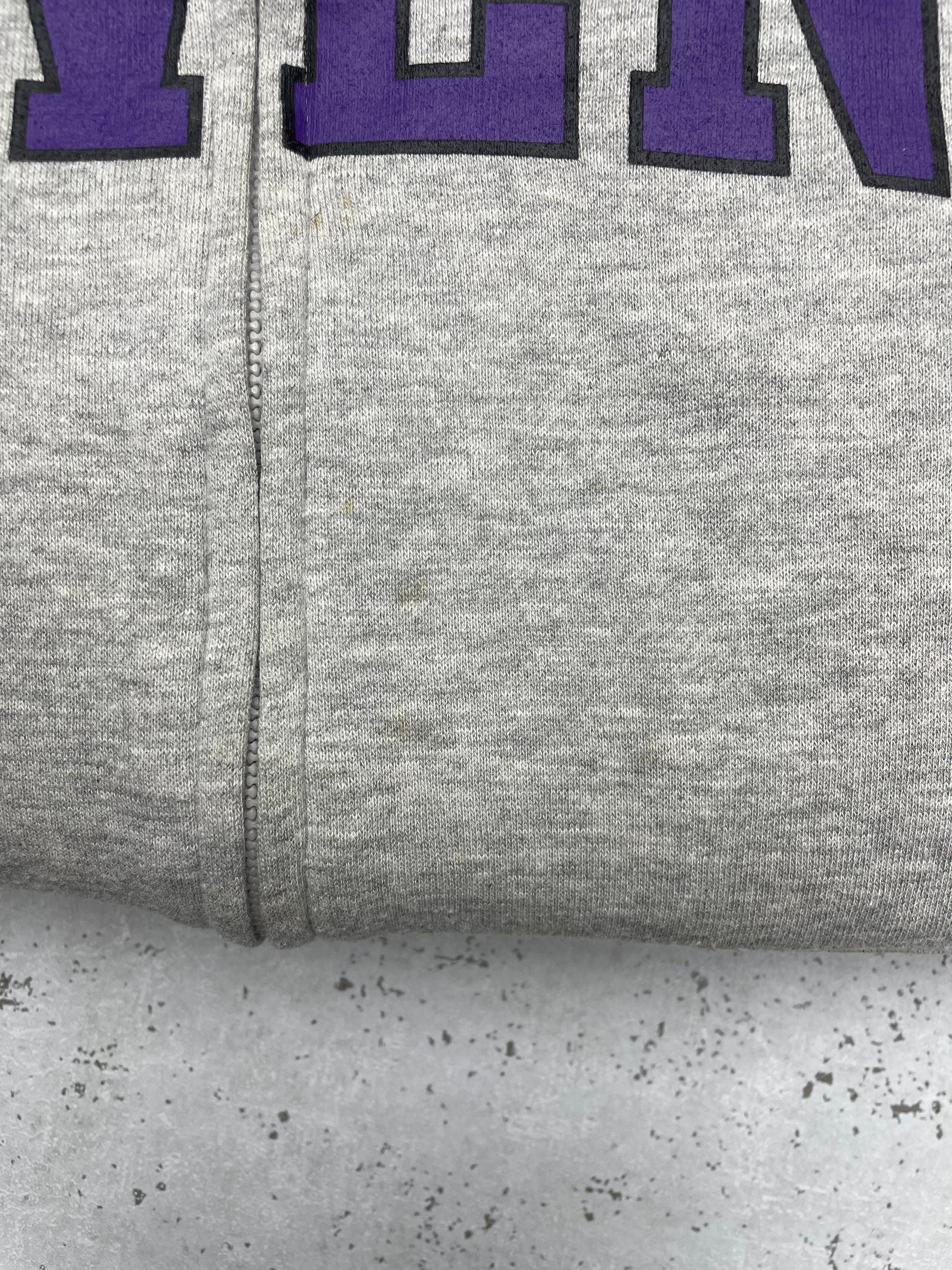 NFL Ravens Vintage heavy Zipper grau lila XL - MonkeysVintage