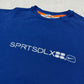 Nike Vintage sportswear Sweatshirt embroidered blau weiß L
