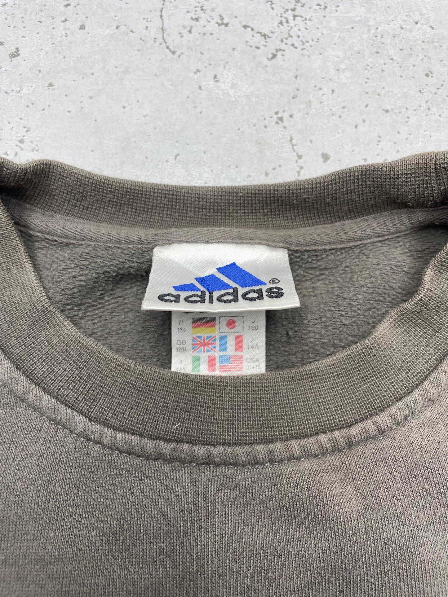 Adidas Vintage Y2K Sweatshirt grau XS