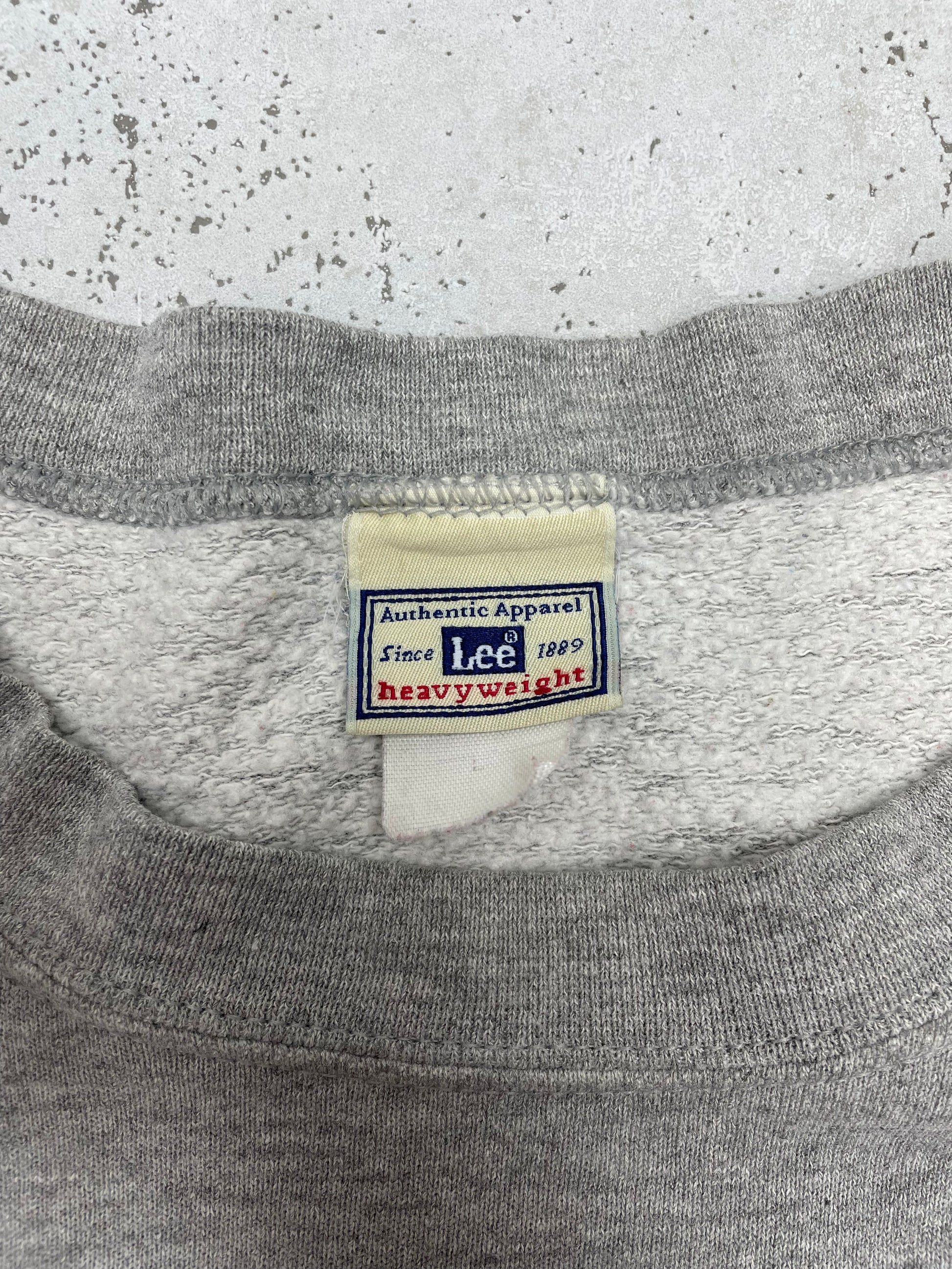 Lee USA Pro Sports Vintage Sweatshirt Grau L - MonkeysVintage