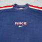 Nike Vintage Y2K Sweatshirt blau rot XS