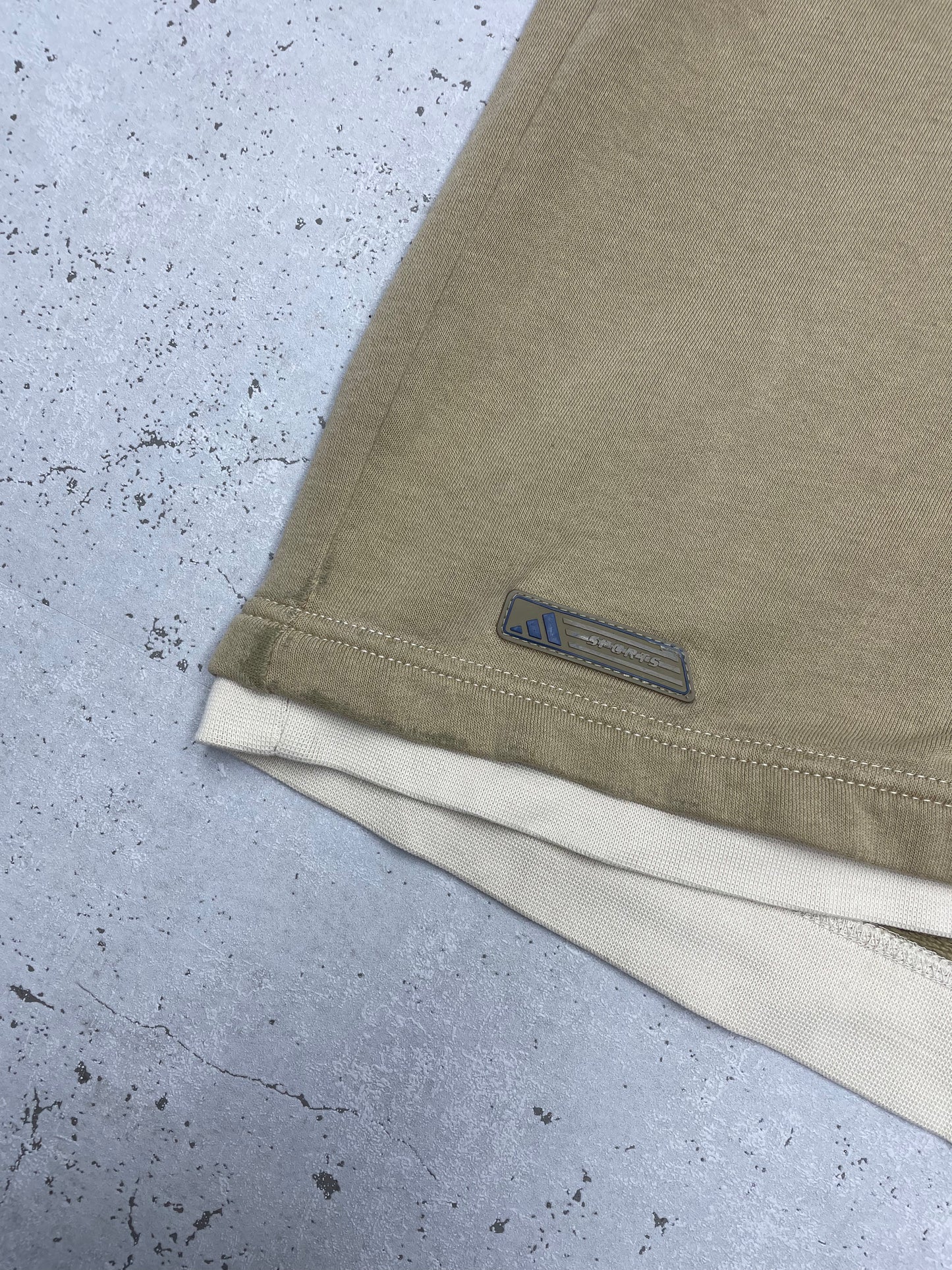 Adidas Y2K Vintage Weste Hoodie beige L