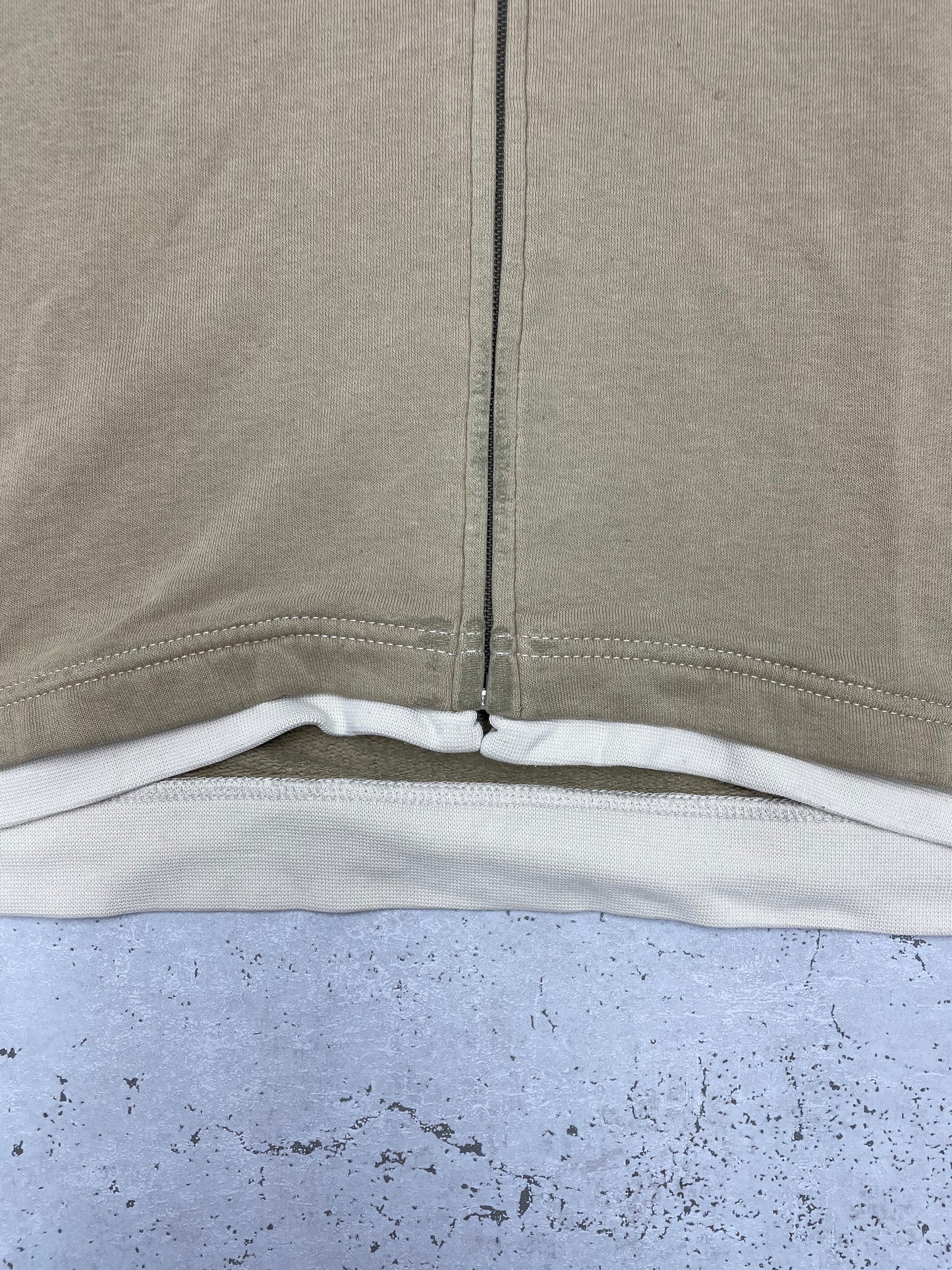 Adidas Y2K Vintage Weste Hoodie beige L