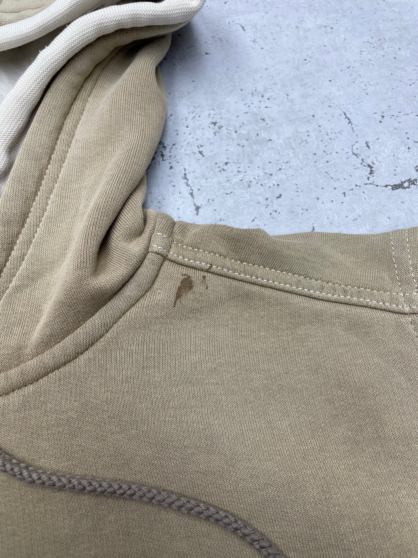 Adidas Y2K Vintage Weste Hoodie beige L