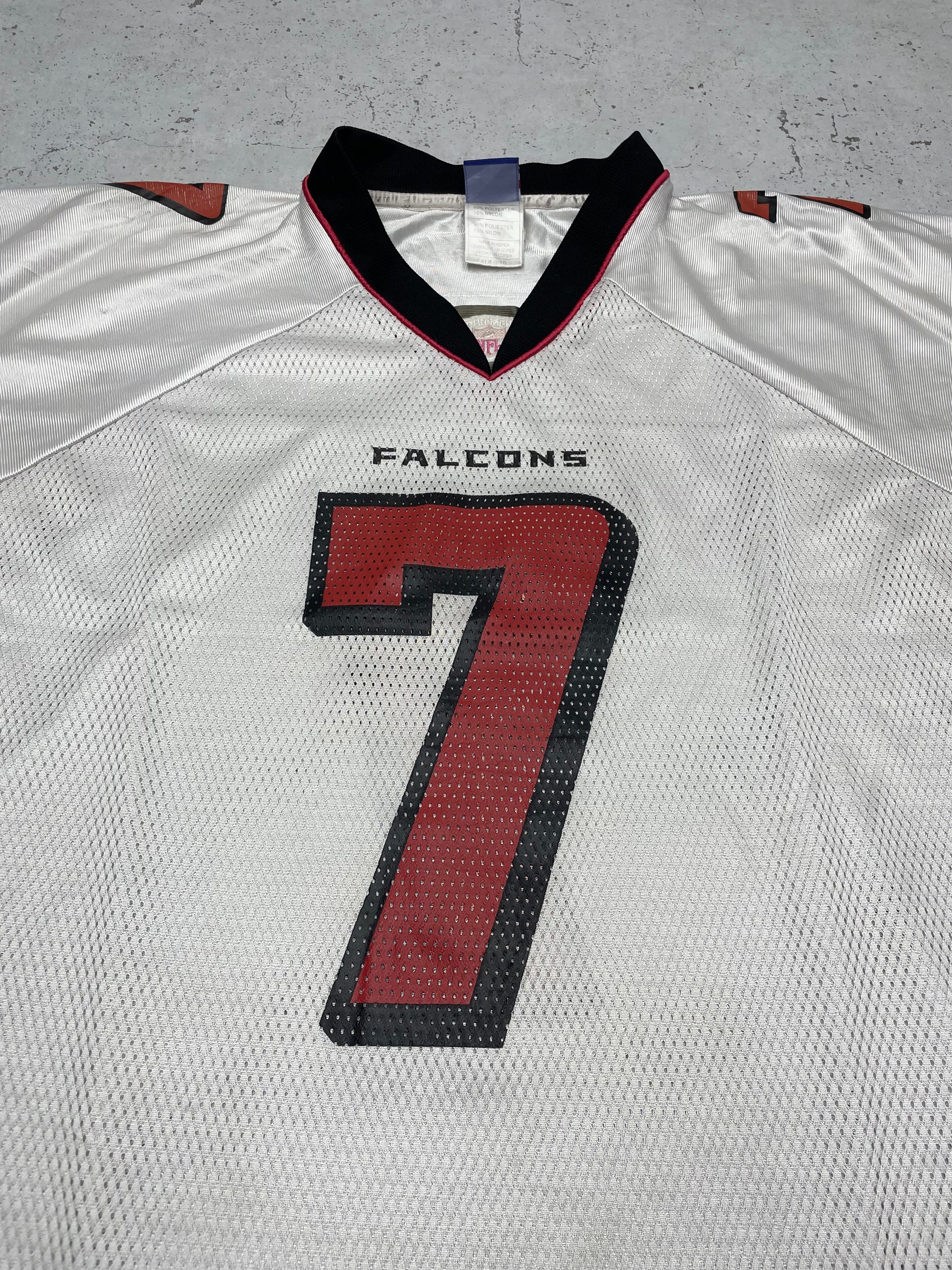 Reebok NFL Falcons Vick Vintage Trikot weiß rot XL - MonkeysVintage
