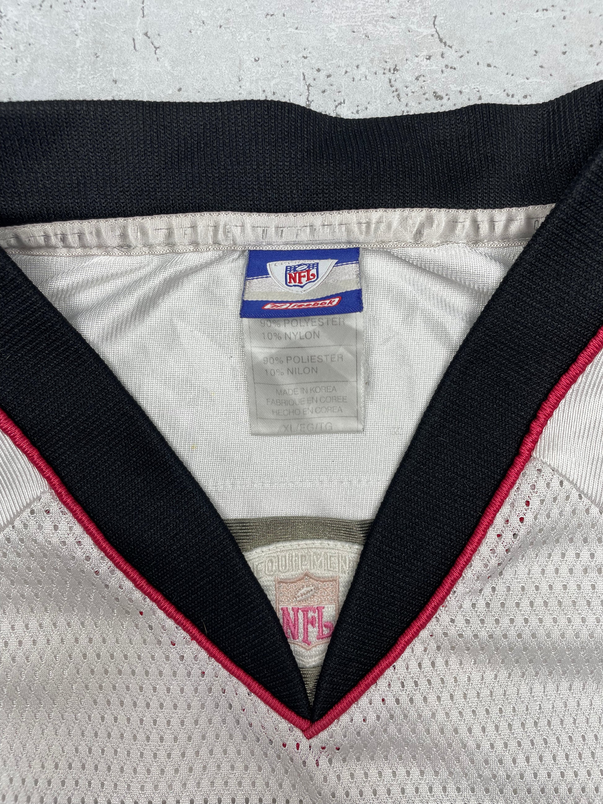 Reebok NFL Falcons Vick Vintage Trikot weiß rot XL - MonkeysVintage