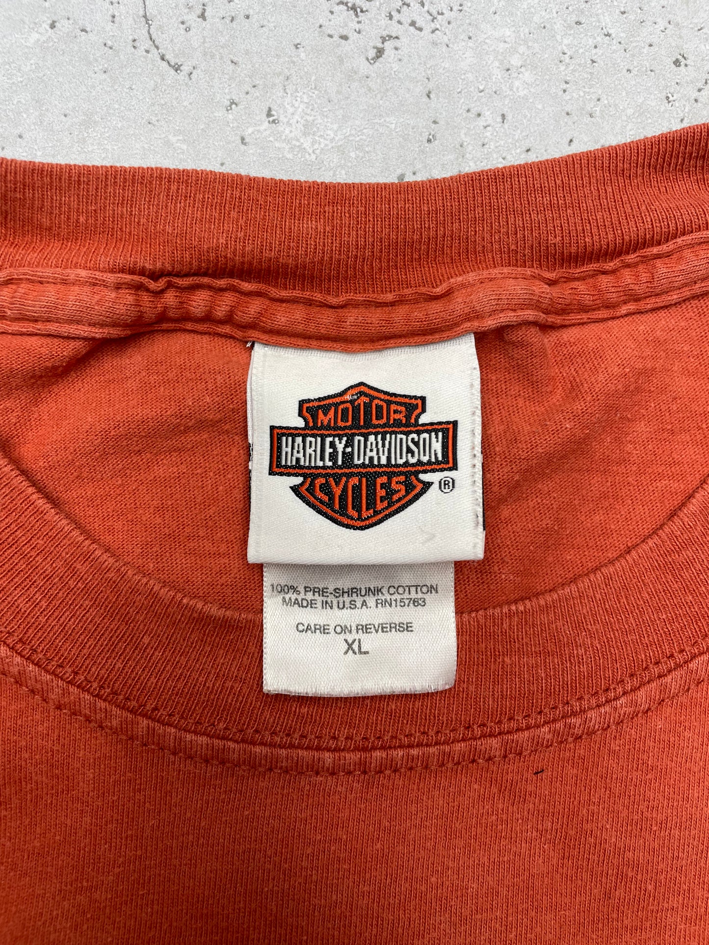 Harley Davidson Y2K Vintage T-Shirt orange XL