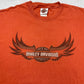 Harley Davidson Y2K Vintage T-Shirt orange XL