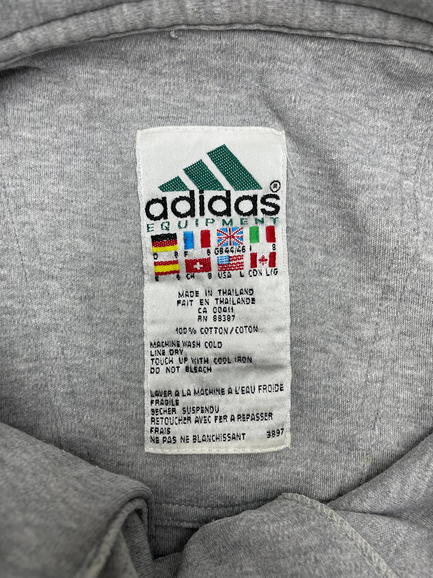 Adidas Equipment 90s Vintage longsleeve langarm Shirt L - MonkeysVintage