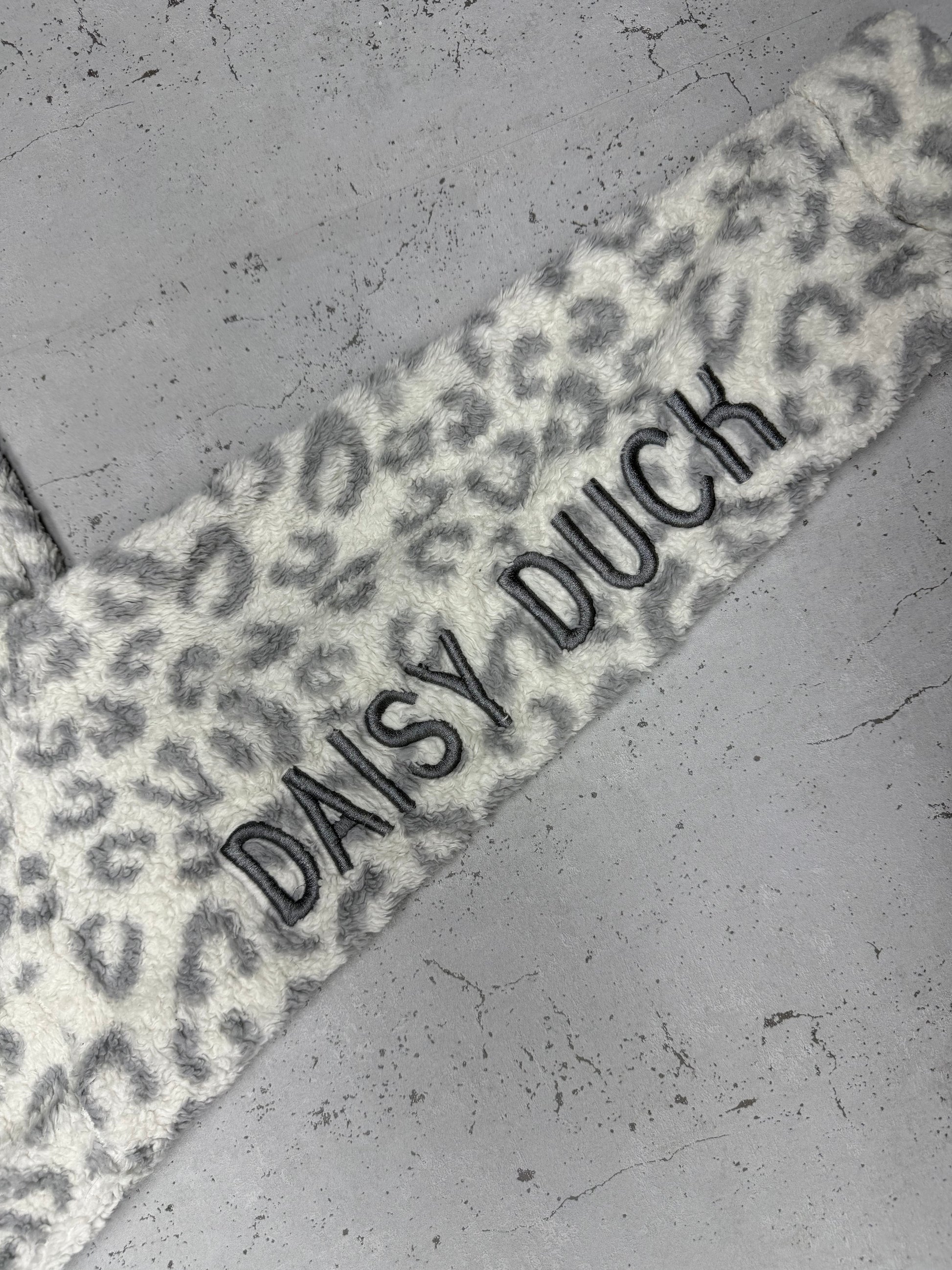 Disney Daisy Duck Leopard Teddy Fleece Halfzip grau – Foto 4