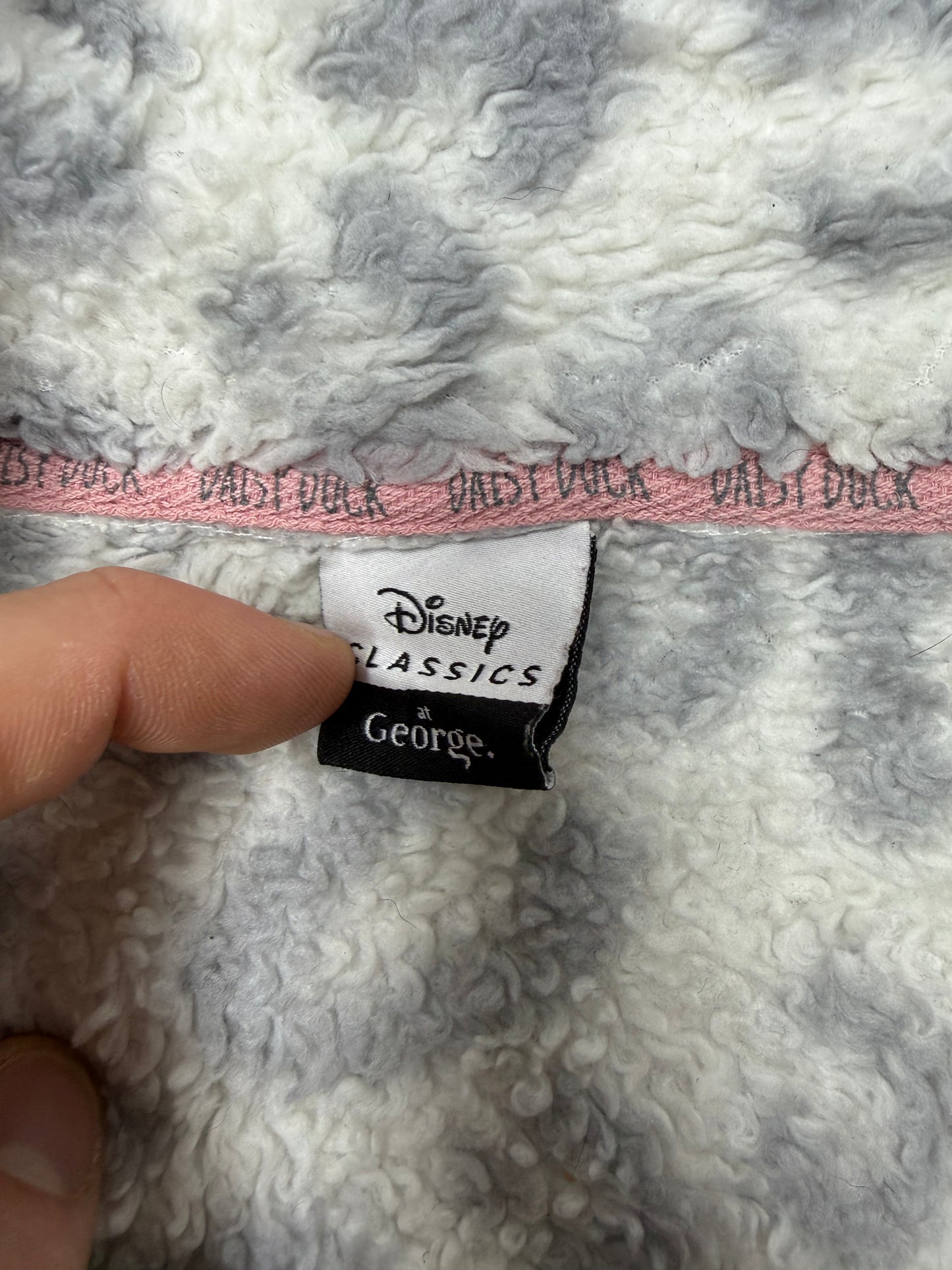 Disney Daisy Duck Leopard Teddy Fleece Halfzip grau – Foto 5