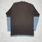 Adidas Vintage langarm Shirt longsleeve Braun Blau L - MonkeysVintage